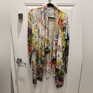 ETRO Open Front Cardigan silk Sweater - Size 46